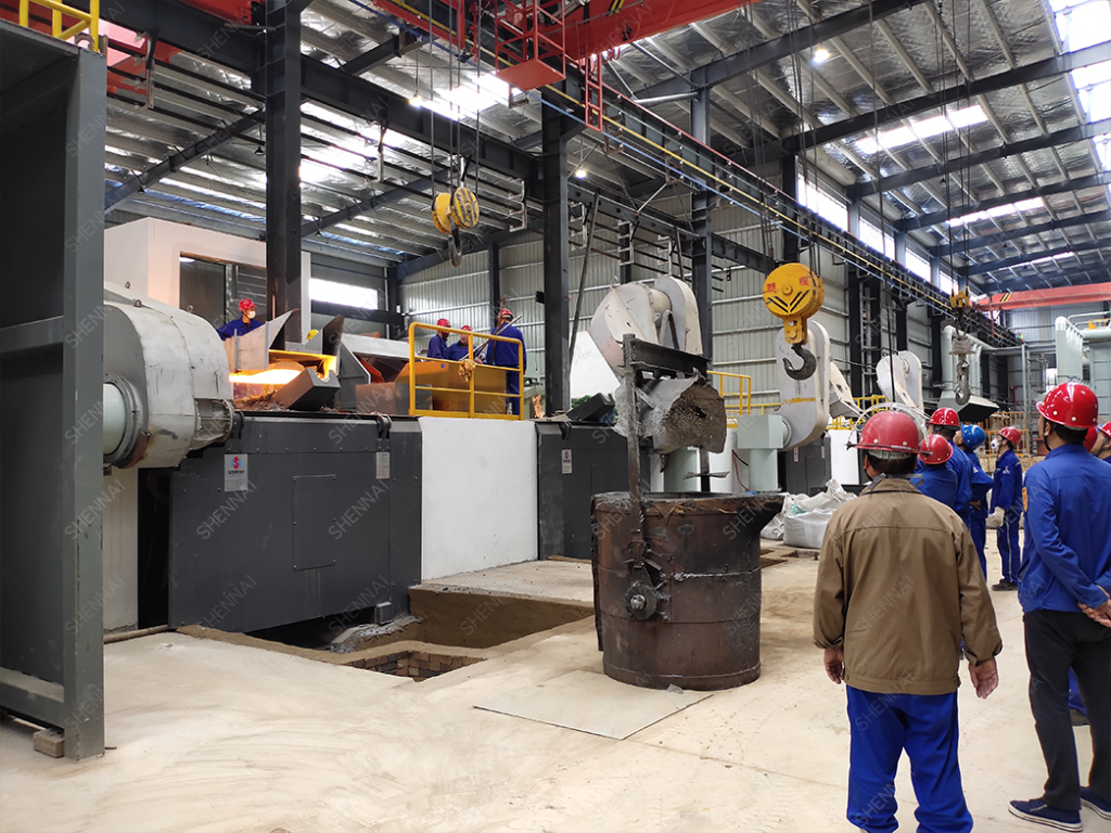 Индукционная печь для плавки стали 100кг.-40т. - Luoyang Shennai Power ...